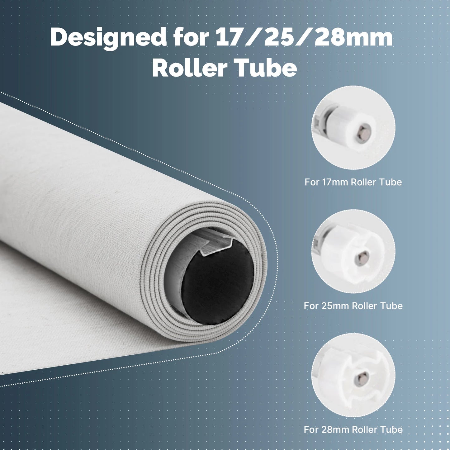 MOES Tuya Zigbee Smart Roller Blinds Motor 16mm Chargeable Window Shades Curtain For 17/25/28mm Tube Work with Alexa Google Home