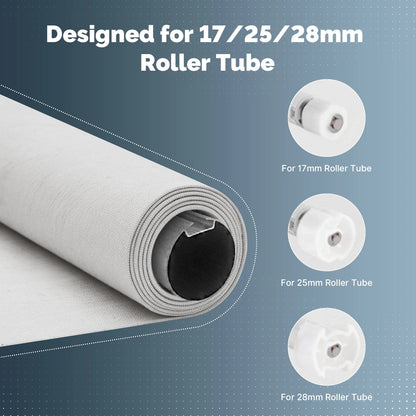 MOES Tuya Zigbee Smart Roller Blinds Motor 16mm Chargeable Window Shades Curtain For 17/25/28mm Tube Work with Alexa Google Home