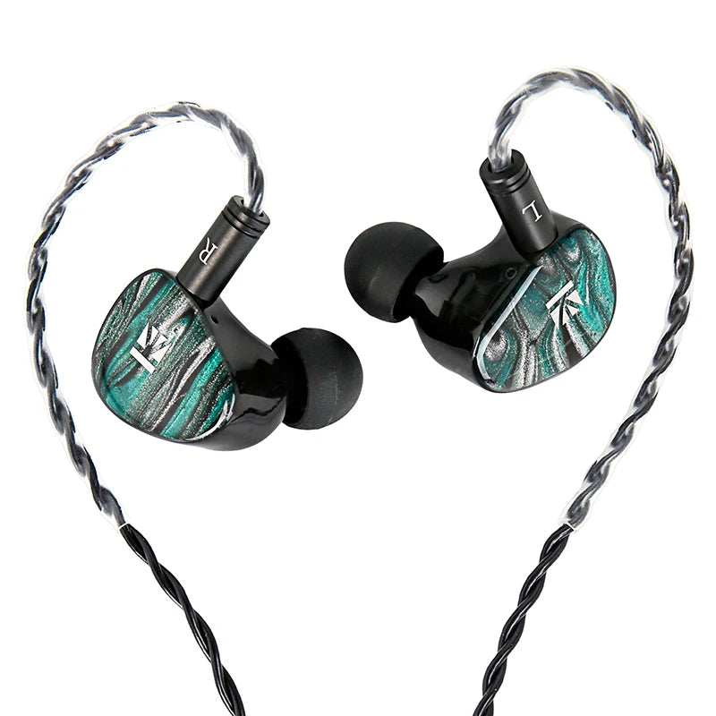 KBEAR Alkaid KB03 1DD+1BA+1Bone Conduction Hybrid IEM HiFi Earphones Beryllium-Coated Dynamic 3D Printed Resin Cavity Wired Headphones for Audiophile & Gaming