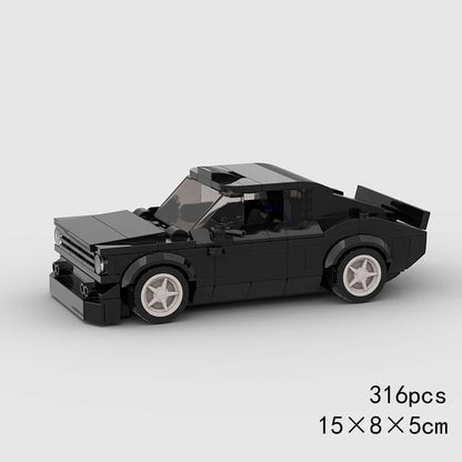 City Speed Racing Car Model Building Blocks DIY Bricks MOC Toy Classic Rally Sports Super Racer Vehicle Christmas gift technique
