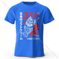 Japanese Foodie Print 100% Cotton T-Shirt, Soft & Breathable Round Neck Short Sleeve Tee, Unisex Cute & Cultural Style