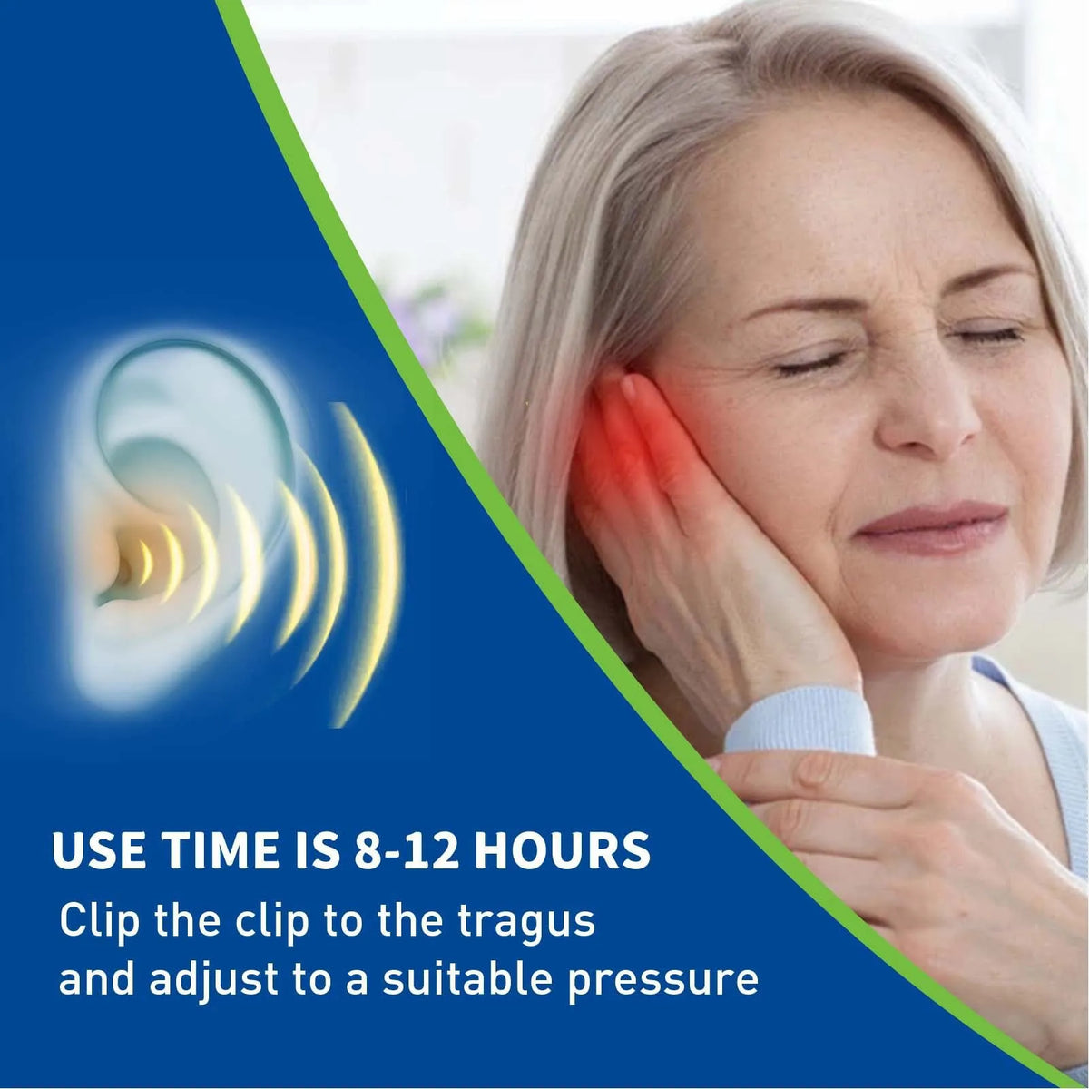 2pcs Tinnitus Relief Device Massaging Ear Pressure Reduction Reduce Uncomfortable Stop Ringing Ears Device Ringing Ears Device