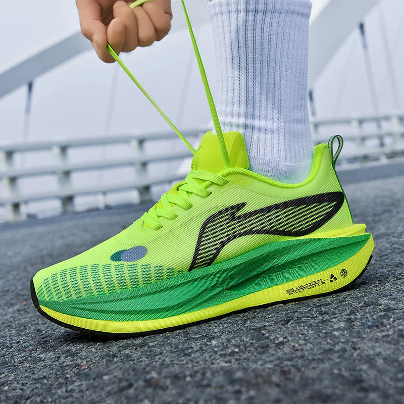 2026 New Men/women Carbon Plate Mesh Casual Sports Shoes, Breathable, Lightweight, Shock-Absorbing Running Sneakers