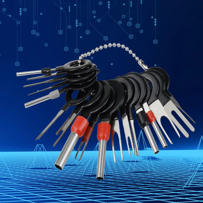 Automotive Terminal Removal Tool Electrical Wiring Crimp Connector Puller Release Pin Extractor Kit for Car Plug Repair Tools