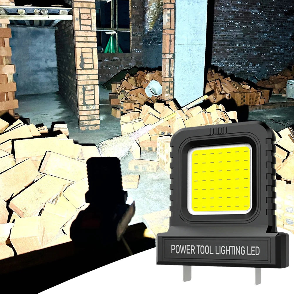 1-5 szt. Lampa robocza LED do elektronarzędzi Makita, Milwaukee, DeWalt, Bosch, Dayi, Lomvum, Zhipu, z akumulatorem litowo-jonowym 18V-21V