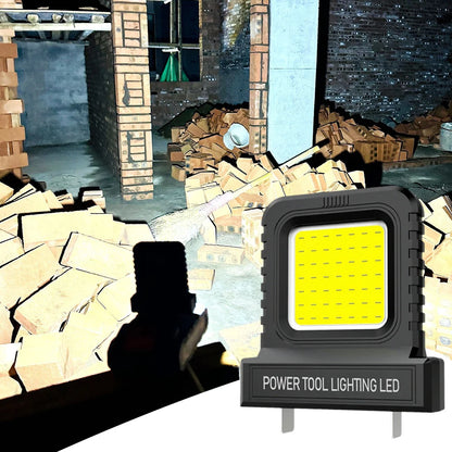 1-5 szt. Lampa robocza LED do elektronarzędzi Makita, Milwaukee, DeWalt, Bosch, Dayi, Lomvum, Zhipu, z akumulatorem litowo-jonowym 18V-21V