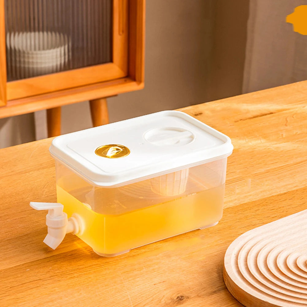 3.5/5/10L High Temperature Resistance Fridge Drink Dispenser with Spigot with Lid Refrigerator Water Bottle  Cold Kettle