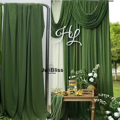 Stretch Knit Jersey Fabric Good Draping Cloth for Wedding Decor, Party Backdrops, Curtains,Photography Background Wide 170cm