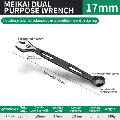 8mm-32mm Ratchet Wrench Dual-purpose Metric Setdouble Offset Ring Spanner Universal Spanner For Car Repair Hand Tool