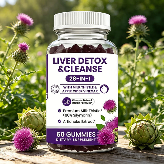 Liver Cleanse & Detox Gummies - Improve Digestion, Enhance Immunity, Help Cleanse The Liver and Promote MetabolismSupplements