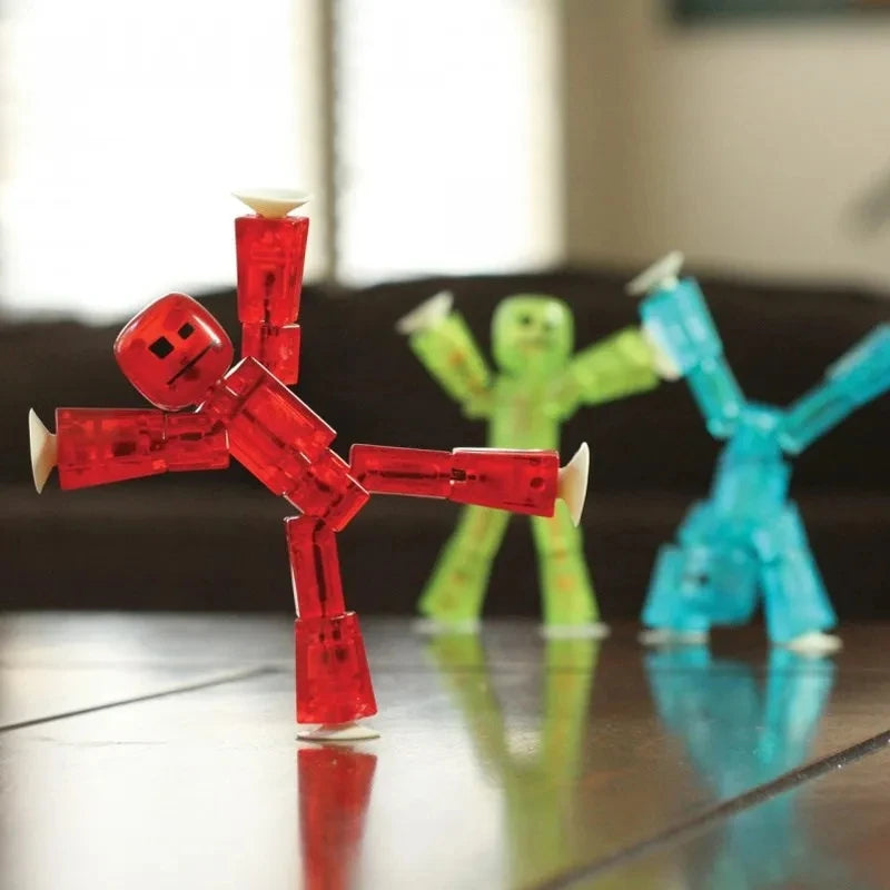 Suction Cup Toys Sticky Robbot Toys for Children Deformable Action Figure Sucker Toys for 2 3 4 Years Kids Boys Girls Gifts