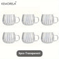 KEMORELA 1/4/6PCS Halloween Pumpkin Shaped Glass Cups High Borosilicate Glass Water Cup 450ml Coffee Drinking Glasses For Juice