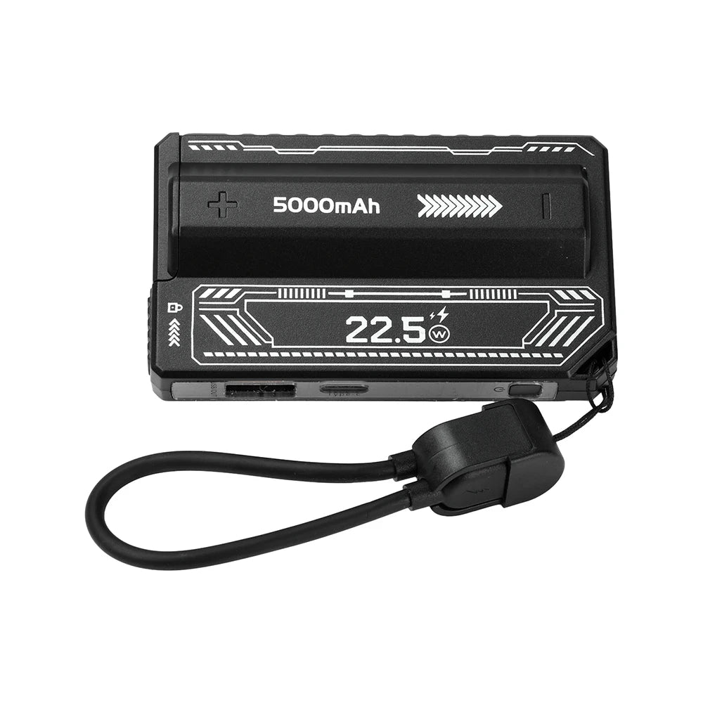 1 Section Welding Free 21700 Mobile Power Case PD 20W Fast Charging Built-In Cable Detachable Power Bank DIY Battery Box