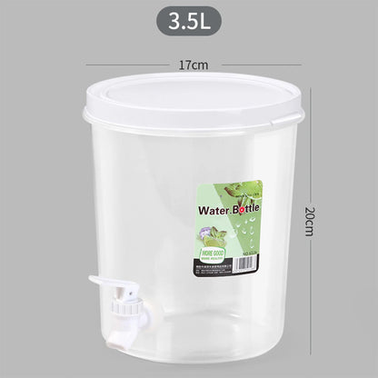 3.5/5L Thickened Cold Water Bottle Kettle with Faucet Water Drinks Dispenser Refrigerator Water Jug Lemonade Juice Container