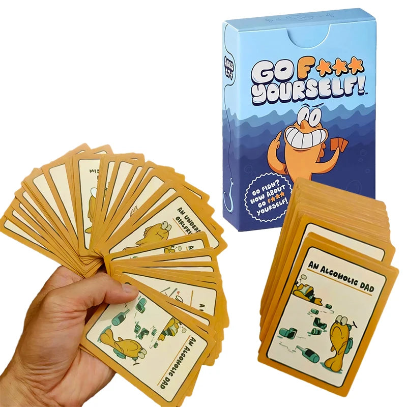 Go Fish Card Game Yourself Fun Gag Gift Hilarious Board Games with A Twist Night Family Interaction Party Game for 2+ Players
