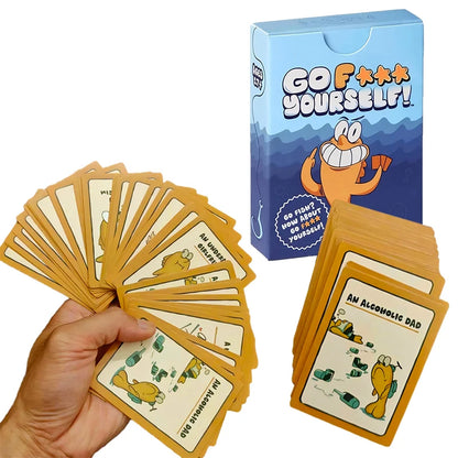 Go Fish Card Game Yourself Fun Gag Gift Hilarious Board Games with A Twist Night Family Interaction Party Game for 2+ Players