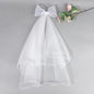 White Tulle Hair Clips For Girls Fairy Mesh Bow Large Hairpin Flower Barrette Summer Party Wedding Women Headdress Accessories