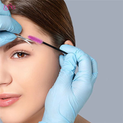 Straight Stainless Steel Squeeze Scissors Facial Hair Scissors Eyebrow Trimmer Grooming Scissors for Shaping Ear Nose Cuticle