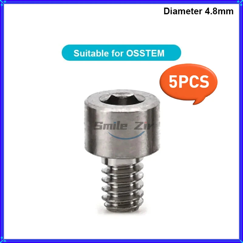 5PCS Dental Bridge Ti Screws  M1.4 Osstem Regular Mini Multi Unit Screw Adin Dentium ITI Anthogyr Dental Implant MUA Screws