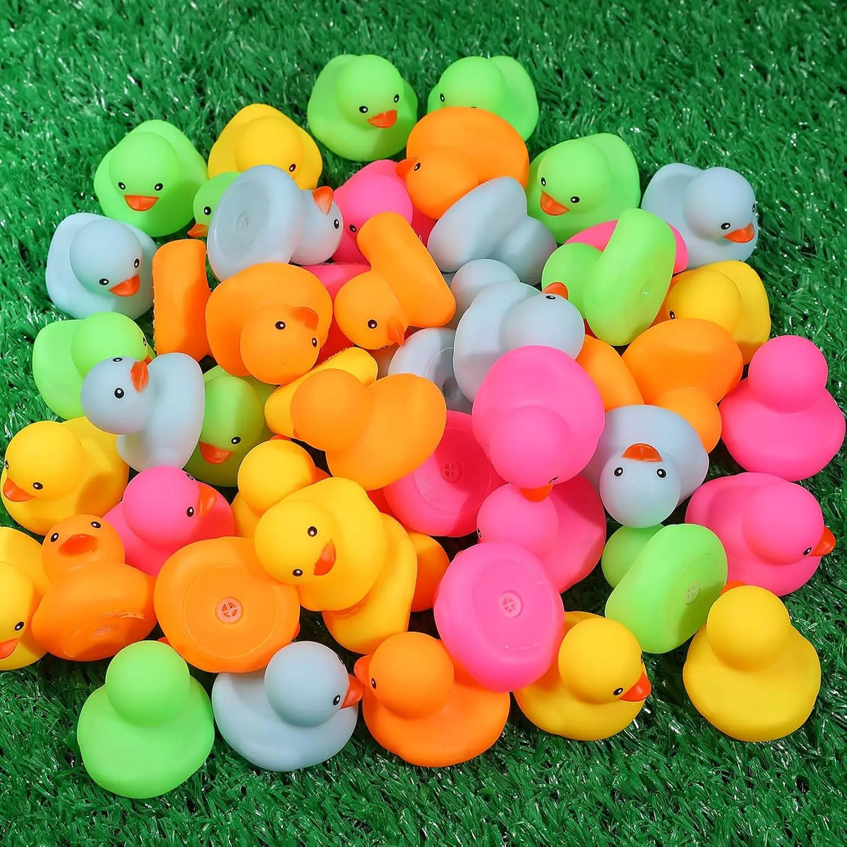 12/24/36/72 Pack Multicolor Mini Rubber Ducks Yellow Rubber Duck Toy Rubber Tub Squeak and Float Ducks