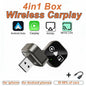CarRocket 4in1   Carplay Adapter Wired To Wireless Android Auto Mirror Link Smart MiNi Ai Box USB Plug and Play Bluetooth WiFi