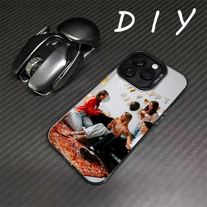 DIY For iPhone 17 16 15 14 13 12 11 Pro Max Mini E SE20 22 Air XS XR 7 8 Plus Customized Photo Phone Case IMD Anti-Fall Cover