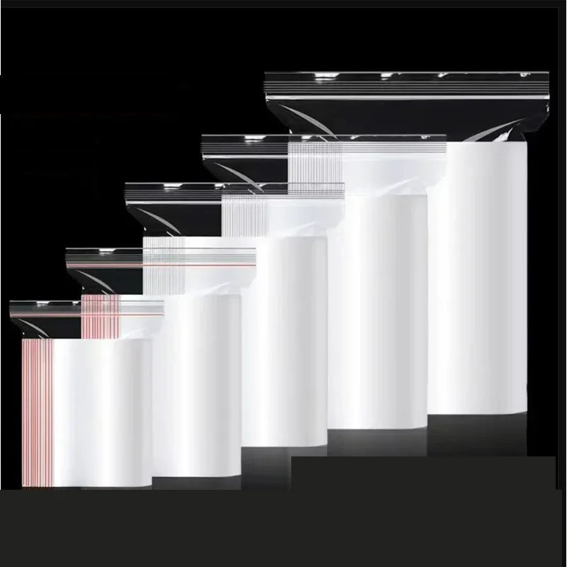 Heavy Duty PE Zipper Bags Waterproof Clear Plastic Seal Bags for Packaging Organizing And Storage