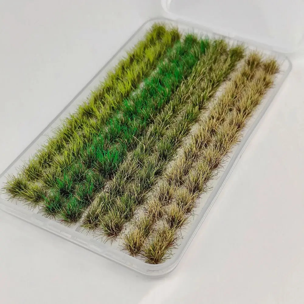 120PCS Multicolor Grass Tufts 8mm Height Self-Adhesive Miniature Flower Grass Model DIY Accessories Sand Table Layout