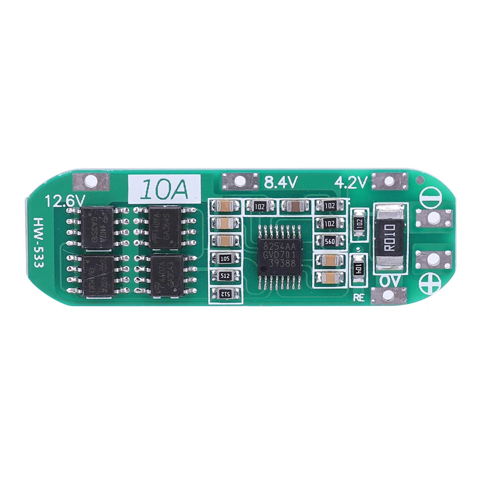 BMS 3S/4S 5A 10A 20A 25A 40A 60A Płytka zabezpieczająca ładowarkę do akumulatorów litowo-jonowych 18650 do wiertarki 12 V z funkcją wzmocnienia/balansu