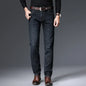 Men Fashion Straight Jeans Men 2025 New Stretch Slim Fit Pants Comfortable Soft Business Denim Trousers Male Brand Clothing