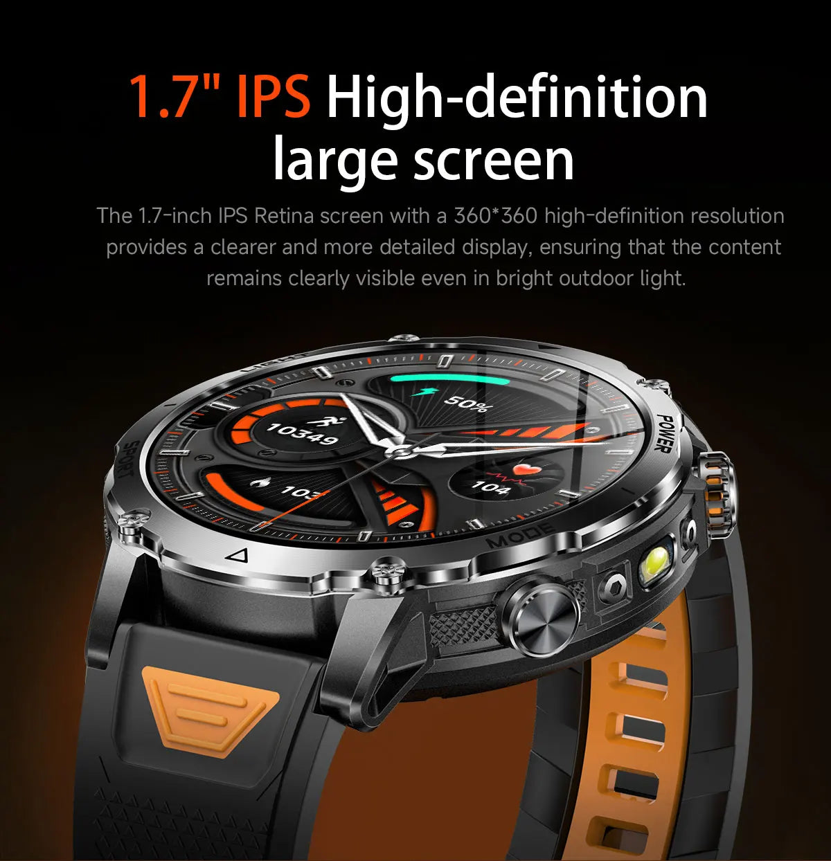 2026 Nowy Wojskowy CZOŁG Smartwatch Połączenia Bluetooth Wodoodporność 10ATM Bateria 1400mAh Monitorowanie Tętna Zegarek Sportowy Outdoor Męski