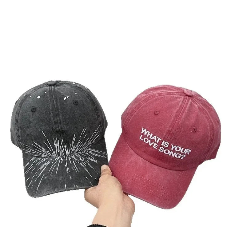 Letter Hat Canvas Bag Printed Embroidered Baseball Cap as a Gift Suitable for Fans' Daily Shopping