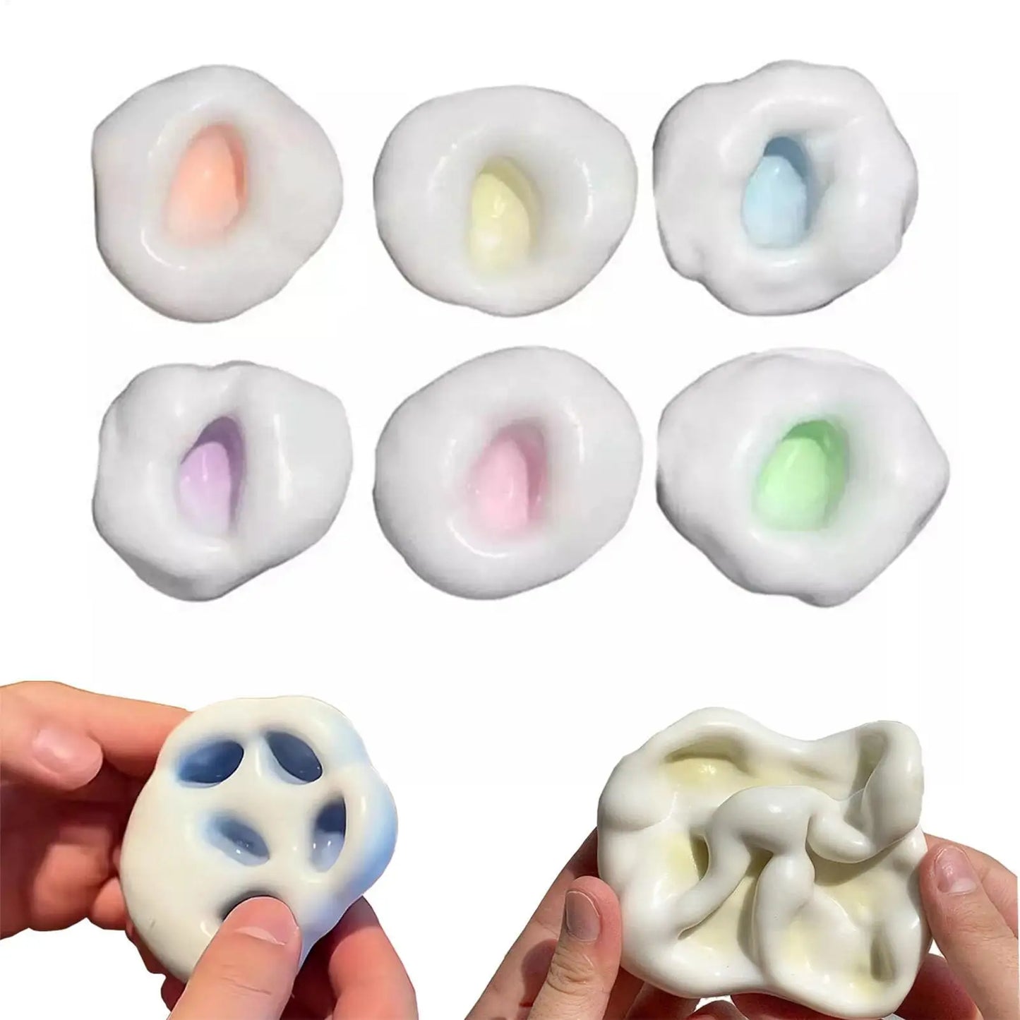 1Pc Squeeze Toys Interesting Sensory Toys Stress Relief Deformable Squeeze Handmade Finger Pinch Creative Squeezing Soothing Toy
