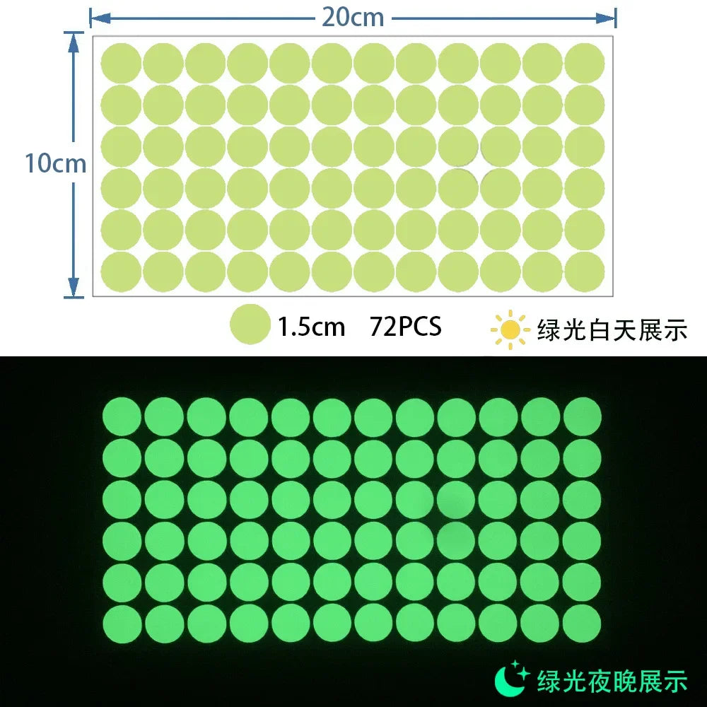Luminous Dots Glow Wall Sticker Fluorescent Home Kid'S Room Diy Self-Adhesive Decorative Glow In The Dark Decals 2026 Christmas