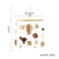 Baby Soft Felt Cartoon Wool Ball Seashell Rattles Hanging Bed Bell Newborn Mobile Crib Wooden Bracket Montessori Education Toys