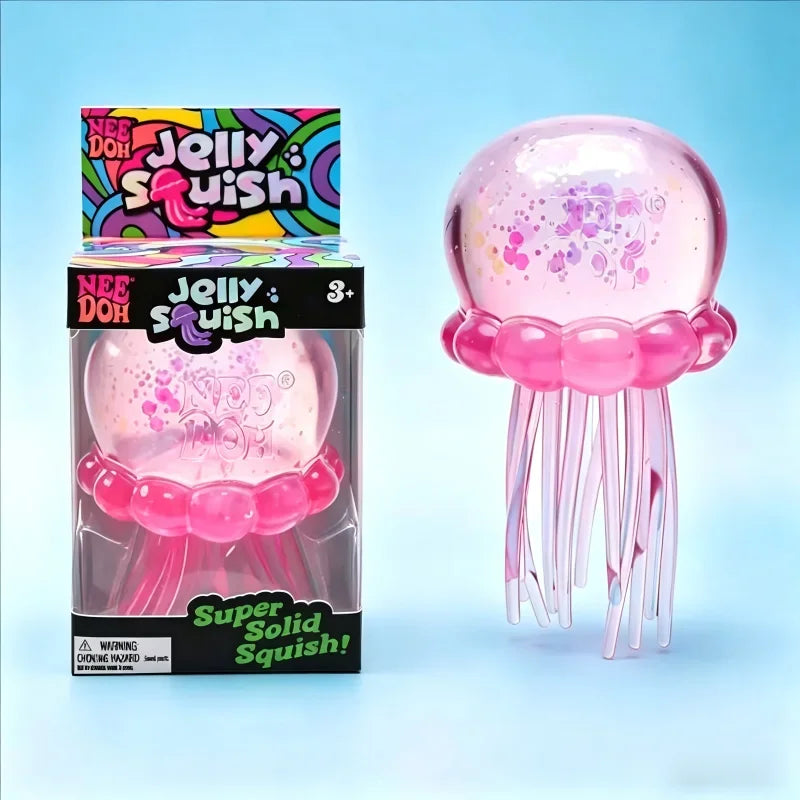 Squishies Nee Doh Meduza Zabawka do ściskania, Zabawka sensoryczna wodna Miękka galaretka do ściskania, antystresowa zabawka fidget