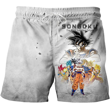 2026 Trendy Dragon Ball Print Children's Shorts Kids Shorts for Boys' Beach Shorts Summer Quick-drying Cartoon Swim Trunks
