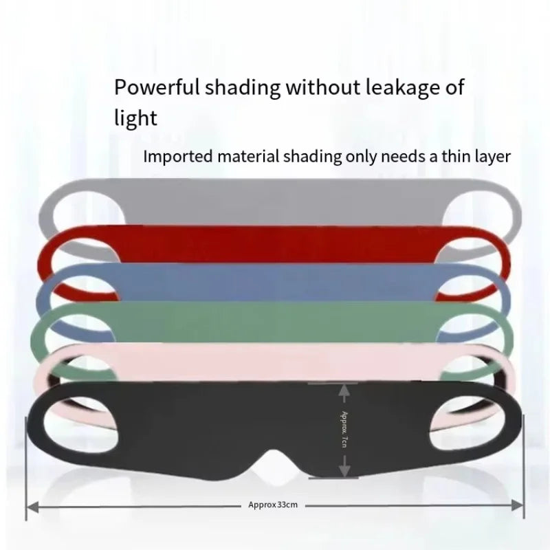 Comfortable Sleep Blackout Eye Mask Travel Eyepatch Thin Soft Eyeshade Nap Goggles Soild Color Washable Eye Protection Blindfold