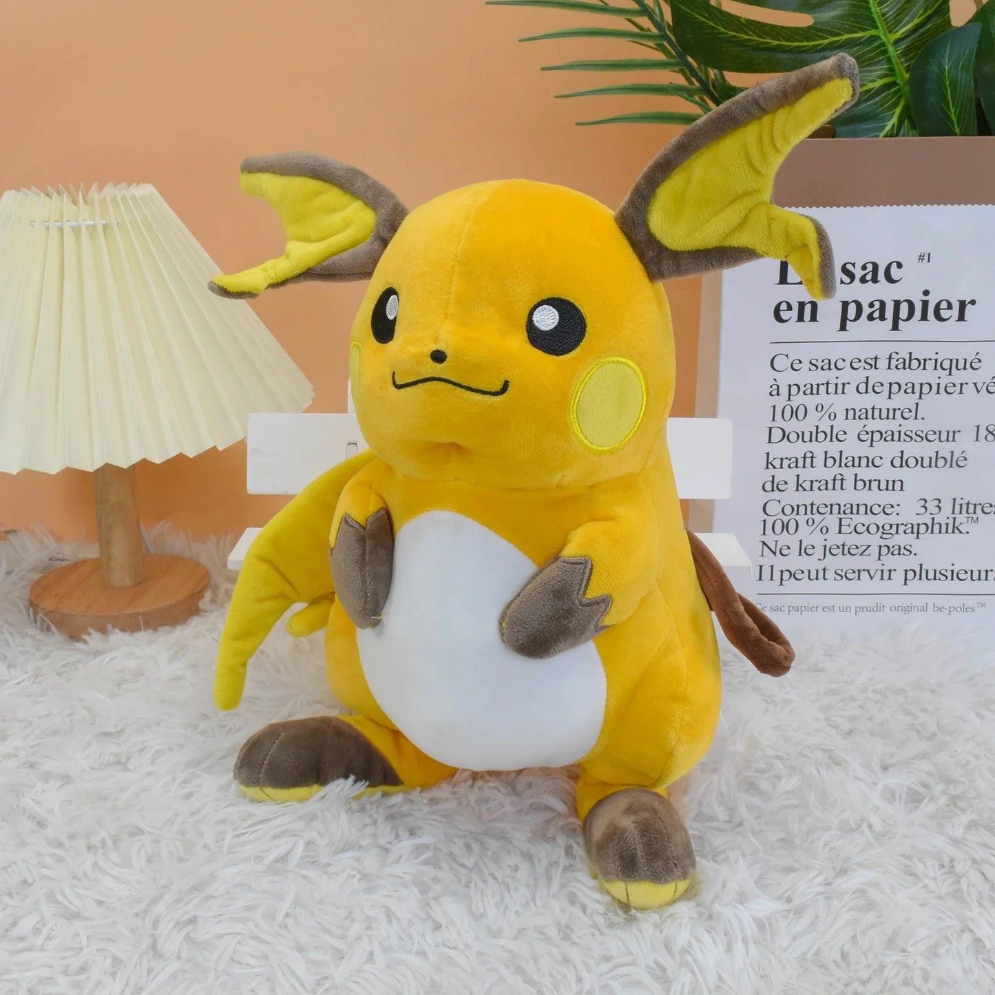 35CM Pokemon Peluche Pikachu Plush Pichu Evolution Raichu Plush Toy Stuffed Doll Decoration Christmas Gift For Kids Children