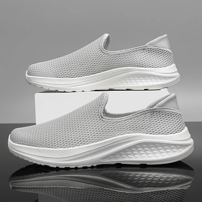 Outdoor Mesh Men Loafers Summer Man Casual Shoes Platform Walking Sneakers Comfortable Breathable Running Jogging Sport Shoes
