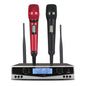 SOMLIMI 500-599MHz UHF SKM9100/SKM9000 Stage Performance Home KTV Professional Dual Wireless Microphone Dynamic Material Metal
