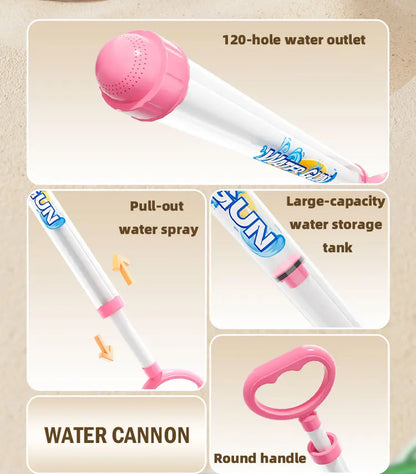 3-piece fireworks water gun for playing in water, toy for beach, children's water gun toy, party water gun, floating water gun