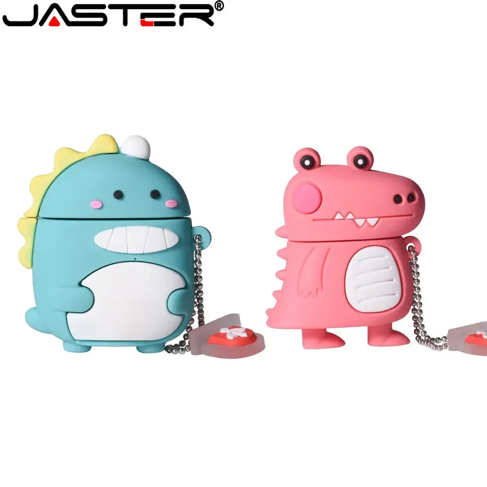 JASTER Uroczy Kreskówkowy Zwierzęcy Pendrive USB 64 GB Pingwin Kot Pamięć USB 32 GB Sowa Dinozaur Pendrive 16 GB Pszczoła Lis Pendrive 8 GB