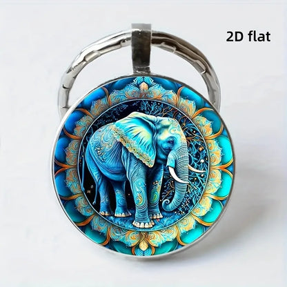 Noter New 8 Styles Unique 2D Flat Keychain Retro Anchor Knight Motorcycle Pattern Car Backpack Charm Pendant Decoration Key Ring