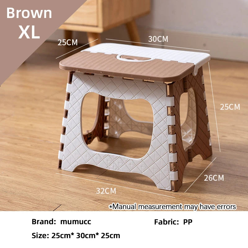 The Home Low Stool, Outdoor Small Stool,Foldable Stool, Suitable for Living Room, Kitchen, and Bathroom, Portable Travel Stool