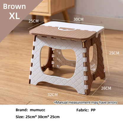 The Home Low Stool, Outdoor Small Stool,Foldable Stool, Suitable for Living Room, Kitchen, and Bathroom, Portable Travel Stool