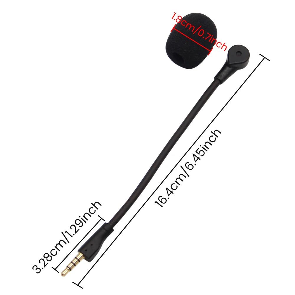 Replacement 3.5mm Microphone for Logitech G Pro X Headphones E-Sports Game Headset Mic for Steelseies Headphones