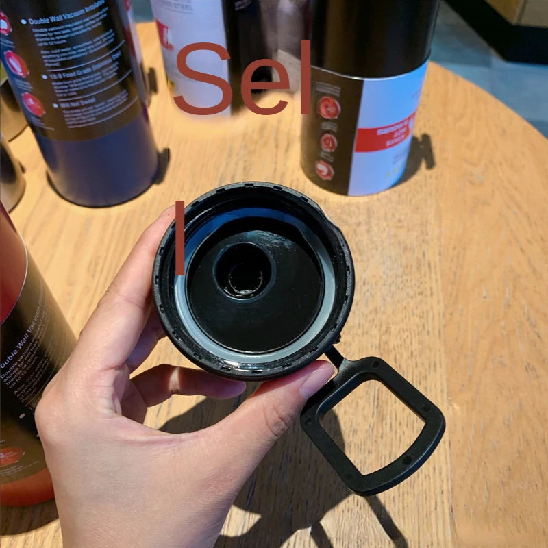 Outdoor Sports Thermos Water Bottle with Tea Filter 304 Stainless Steel Thermal Cup Leak-proof Vacuum Flask Drinkware