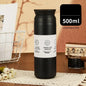 Portable Japanese Style 304 Stainless Steel Insulated Coffee Cup Spray Painted Element Cup Student Gift Car Use Thermos Mug