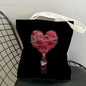 Classic Red Drink D-Dr P-PePper Storage Bags Canvas Double-Sided Print Fashion Shoulder Tote Shopping Bag Gift Eco Handbags